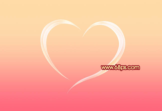 Photoshop制作晶莹剔透的高光心形教程