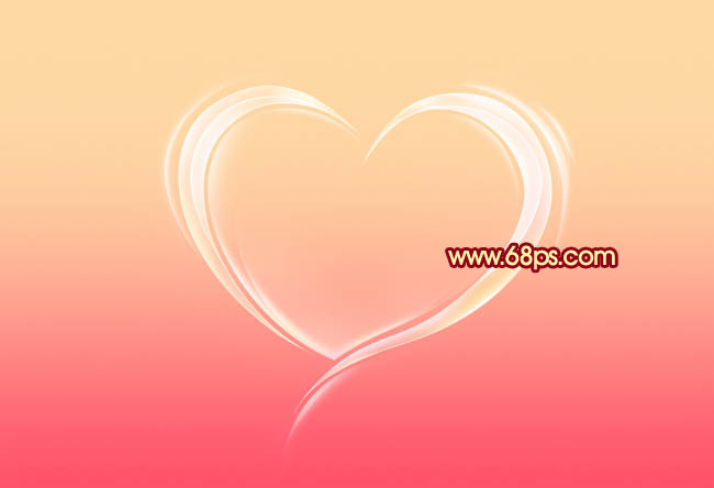 Photoshop制作晶莹剔透的高光心形教程