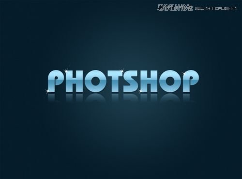 Photoshop制作闪亮质感的文字效果