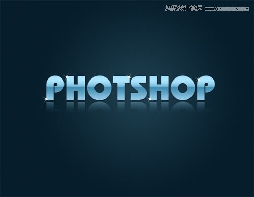 Photoshop制作闪亮质感的文字效果