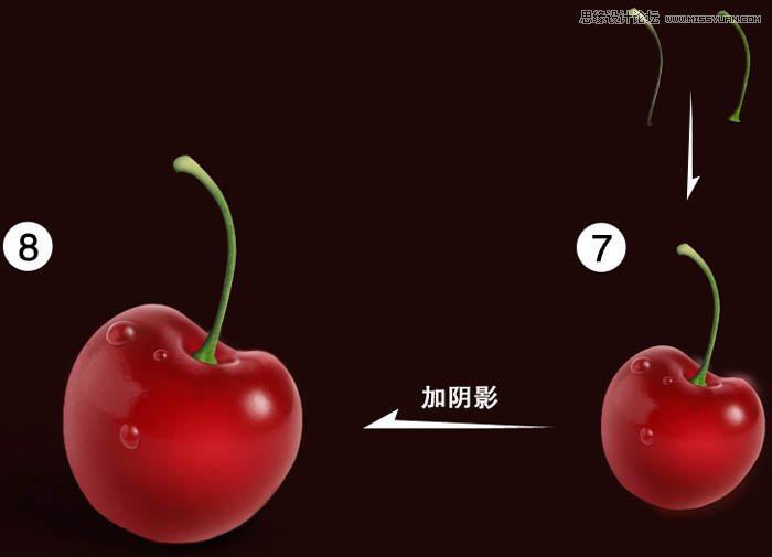 Photoshop绘制逼真的樱桃教程