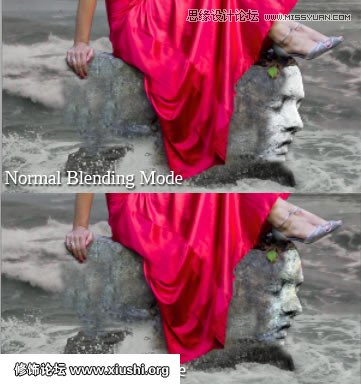 Photoshop合成海边美女宁静的幻想场景教程