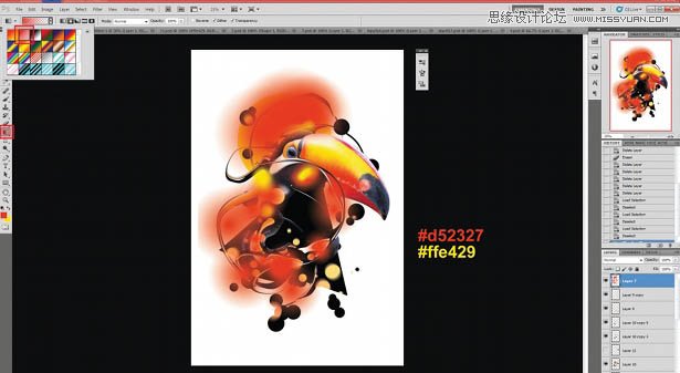 Photoshop使用液化滤镜制作艺术插画效果