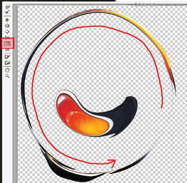 Photoshop使用液化滤镜制作艺术插画效果