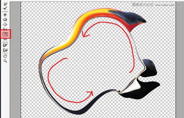 Photoshop使用液化滤镜制作艺术插画效果