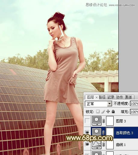 Photoshop调出性感美女淡淡的柔色效果