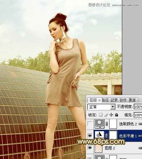 Photoshop调出性感美女淡淡的柔色效果