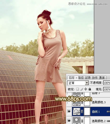 Photoshop调出性感美女淡淡的柔色效果