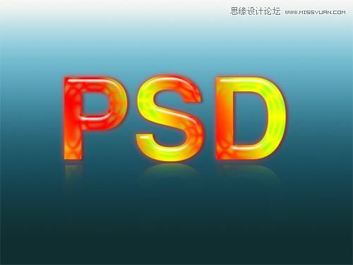 Photoshop制作琥珀立体字教程