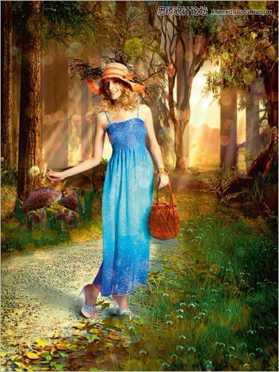 Photoshop制作爱丽丝梦游仙境梦幻海报效果