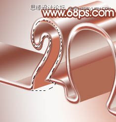 Photoshop制作光滑的彩带立体字教程