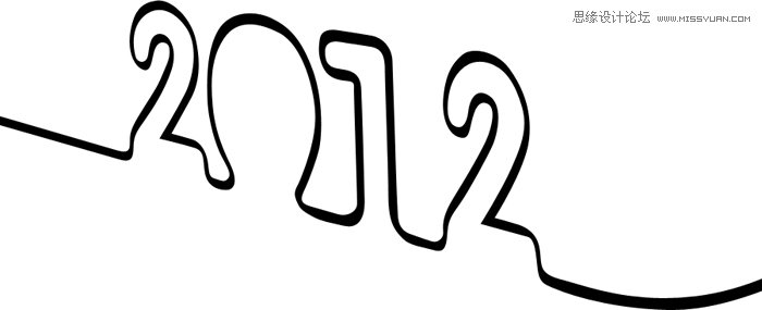 Photoshop制作光滑的彩带立体字教程