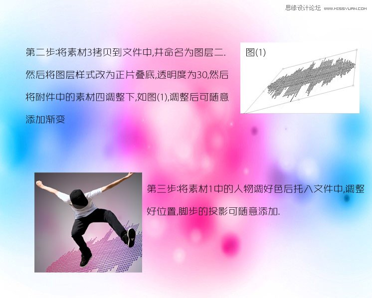 Photoshop合成动感音乐炫光舞者海报效果
