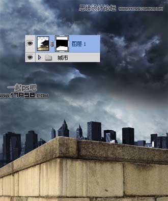 Photoshop合成雨夜闪电金刚狼场景教程