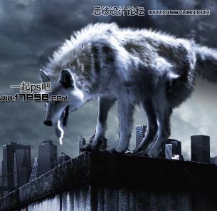 Photoshop合成雨夜闪电金刚狼场景教程