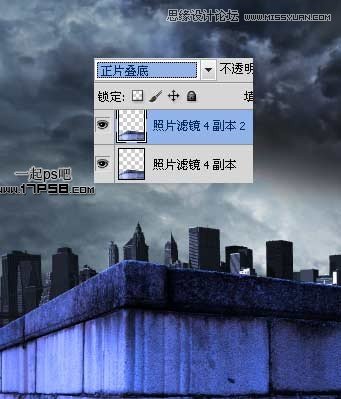 Photoshop合成雨夜闪电金刚狼场景教程