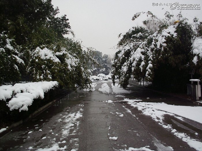 Photoshop绘制一幅梦幻冰雪童话世界旅游场景