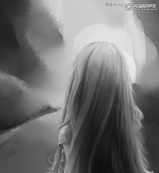 Photoshop绘制一幅梦幻冰雪童话世界旅游场景