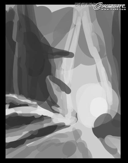 Photoshop绘制一幅梦幻冰雪童话世界旅游场景