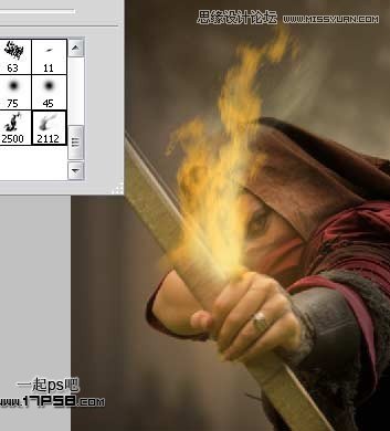 Photoshop合成玄幻的火箭神射手