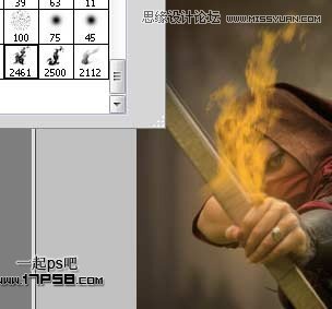 Photoshop合成玄幻的火箭神射手