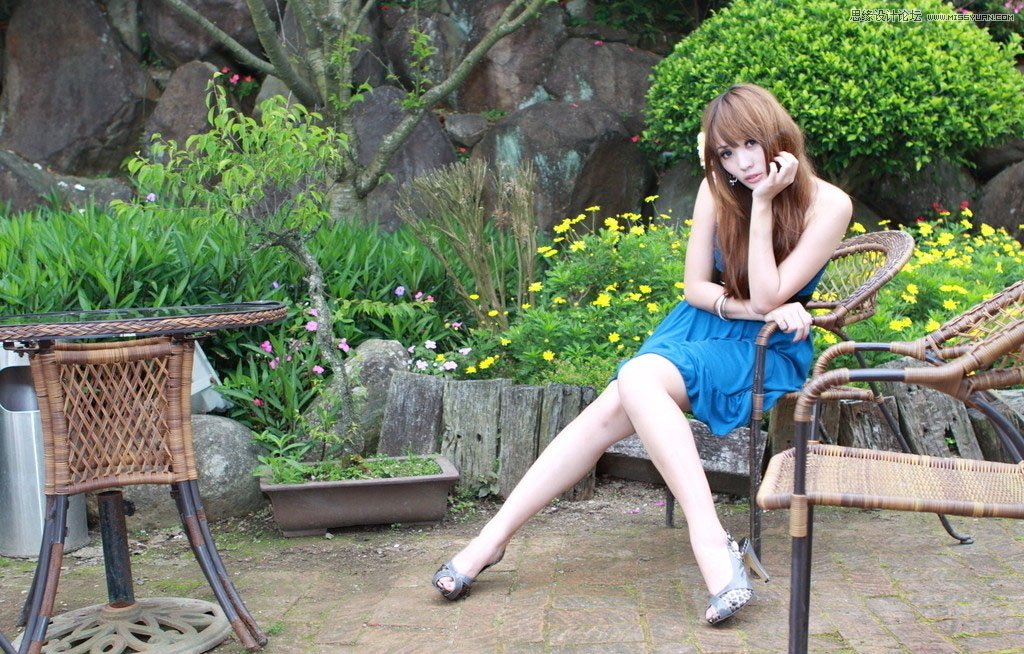 Photoshop调出唯美的橙黄色美女效果