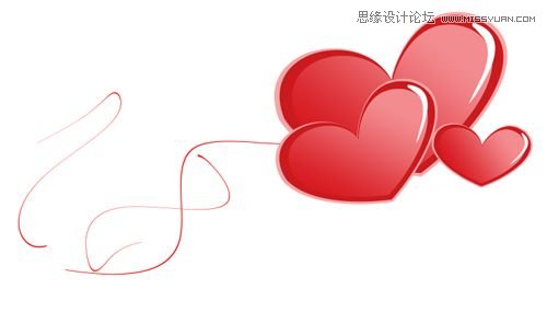 Photoshop制作简单的浪漫情人节海报效果