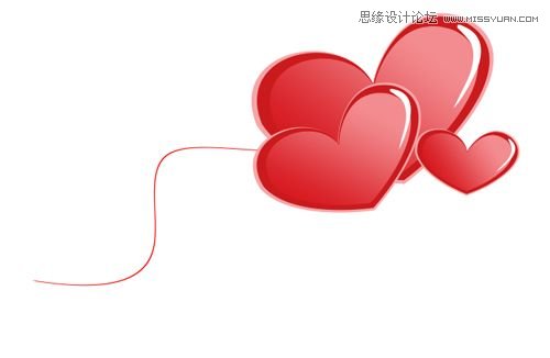 Photoshop制作简单的浪漫情人节海报效果