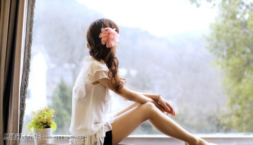 Photoshop绘制人物唯美签名教程