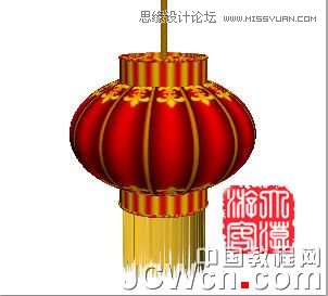 Photoshop CS5制作一个逼真的旋转大红灯笼