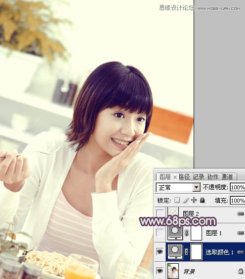 Photoshop调出美女人像淡雅的唯美色调