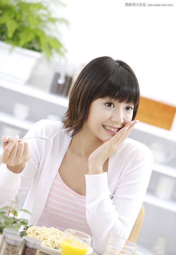 Photoshop调出美女人像淡雅的唯美色调