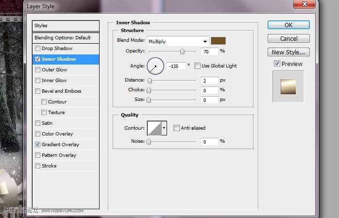 Photoshop设计超美的圣诞节挂历教程