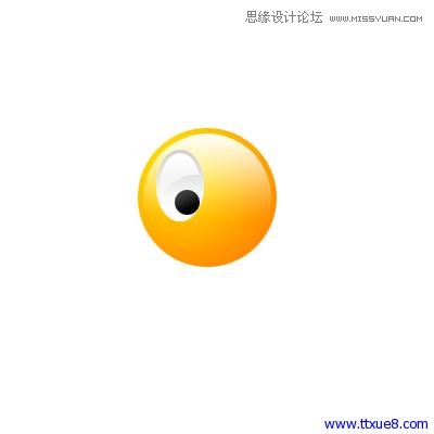 Photoshop简单绘制质感的微笑QQ表情