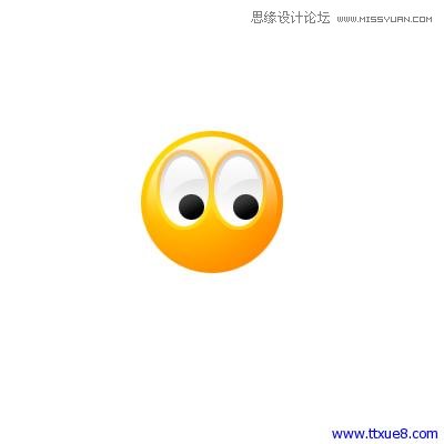 Photoshop简单绘制质感的微笑QQ表情