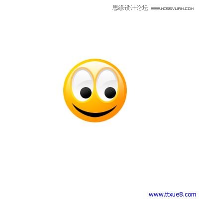 Photoshop简单绘制质感的微笑QQ表情