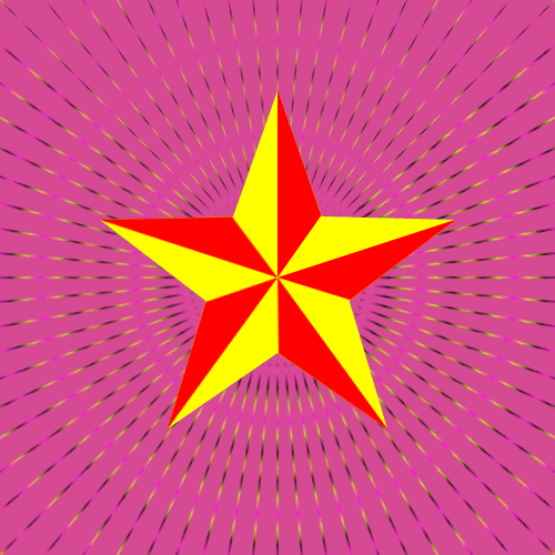 Photoshop制作红星闪闪五角星GIF动画