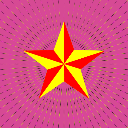 Photoshop制作红星闪闪五角星GIF动画