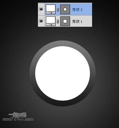 Photoshop制作圆形质感开关按钮