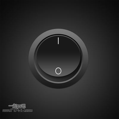 Photoshop制作圆形质感开关按钮