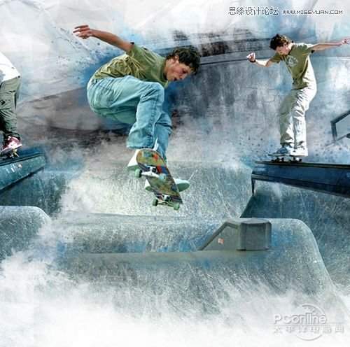 Photoshop创建Grungy风格滑板海报教程