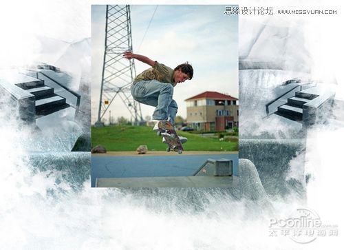 Photoshop创建Grungy风格滑板海报教程