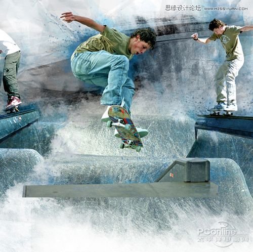 Photoshop创建Grungy风格滑板海报教程