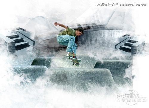 Photoshop创建Grungy风格滑板海报教程