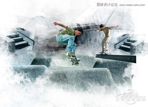 Photoshop创建Grungy风格滑板海报教程