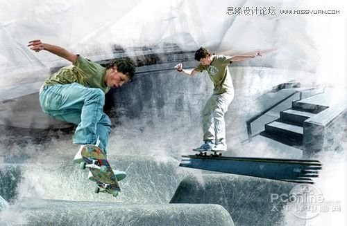 Photoshop创建Grungy风格滑板海报教程