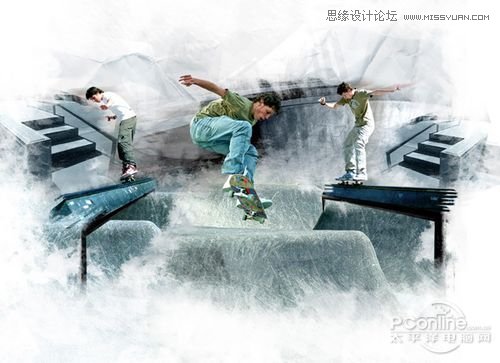 Photoshop创建Grungy风格滑板海报教程