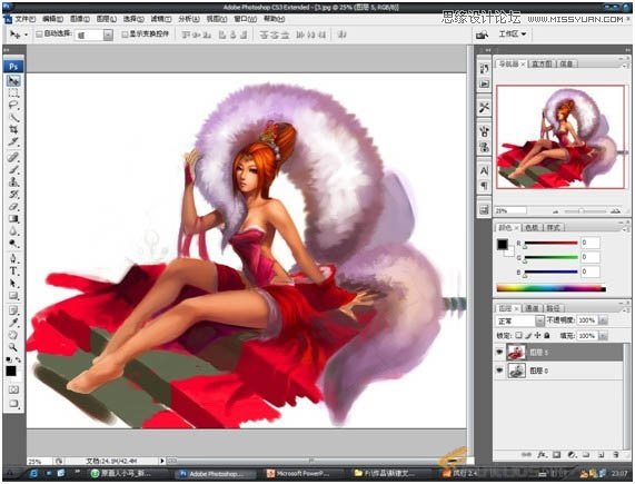 Photoshop鼠绘聊斋故事中的狐狸精