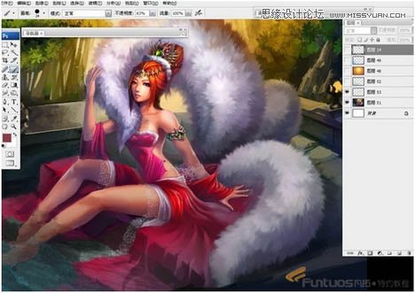 Photoshop鼠绘聊斋故事中的狐狸精