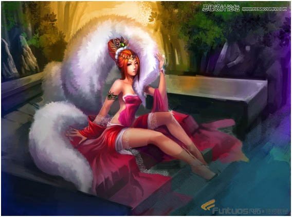 Photoshop鼠绘聊斋故事中的狐狸精